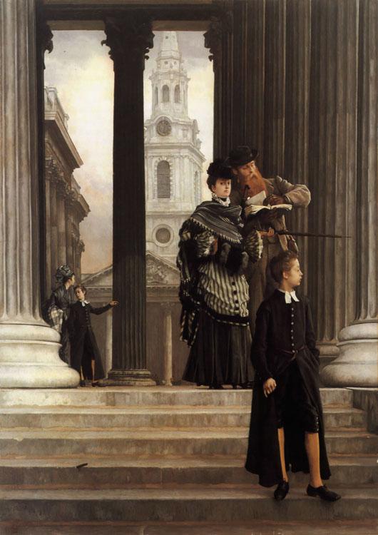 James Tissot London Visitors (nn01) oil painting picture
